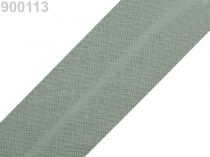 Textillux.sk - produkt Šikmý prúžok bavlnený šírka 30mm zažehlený  - 900 113 šedá