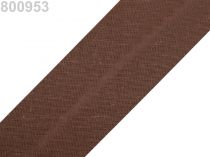 Textillux.sk - produkt Šikmý prúžok bavlnený šírka 30mm zažehlený  - 800 953 čokoládová