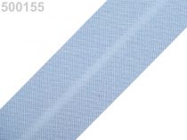 Textillux.sk - produkt Šikmý prúžok bavlnený šírka 30mm zažehlený  - 500 155 modrá svetlá