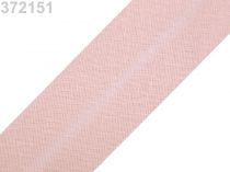Textillux.sk - produkt Šikmý prúžok bavlnený šírka 30mm zažehlený  - 372 151 ružová najsv.