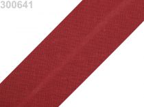 Textillux.sk - produkt Šikmý prúžok bavlnený šírka 30mm zažehlený  - 300 641 bordó