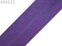 Textillux.sk - produkt Šikmý prúžok bavlnený šírka 30mm zažehlený  - 400 223 fialová tmavá