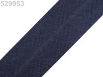 Textillux.sk - produkt Šikmý prúžok bavlnený šírka 30mm zažehlený  - 529 953 šedočierna tm.