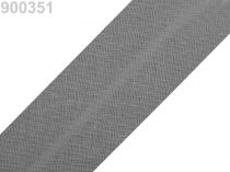 Textillux.sk - produkt Šikmý prúžok bavlnený šírka 30mm zažehlený  - 900 351 šedá kalná