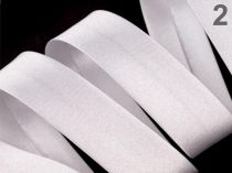 Textillux.sk - produkt Šikmý prúžok saténový 20mm zažehlený rozmeraný  - 2 biela