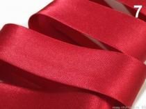 Textillux.sk - produkt Šikmý prúžok saténový 20mm zažehlený rozmeraný  - 7 červená tm.