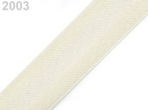 Textillux.sk - produkt Šikmý prúžok saténový šírka 15 mm zažehlený - 2003 krémová svetlá