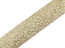 Textillux.sk - produkt Šikmý prúžok šírka 20 mm zažehlený strieborný, zlatý