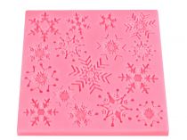 Textillux.sk - produkt Silikónová forma vločky, vianočné motívy - 3 (2) ružová