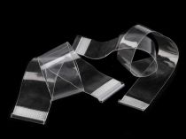 Textillux.sk - produkt Silikónový pásik na podprsenky šírka 25 mm, 30 mm dĺžka 30 cm - 30 mm Transparent