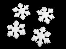 Snehová vločka 7x7,5 cm polystyrén