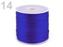 Textillux.sk - produkt Šnúra Ø1mm saténová návin 30m  - 14 modrá kobaltová