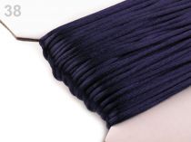 Textillux.sk - produkt Šnúra Ø2mm saténová  - 038 (38) modrá tmavá