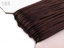 Textillux.sk - produkt Šnúra Ø2mm saténová  - 185 (185) hnedá tmavá