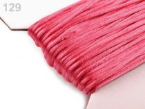Textillux.sk - produkt Šnúra Ø2mm saténová  - 129 ružová korálová