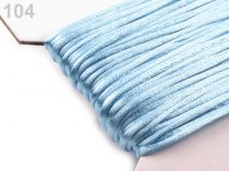 Textillux.sk - produkt Šnúra Ø2mm saténová  - 104 modrá ľadová
