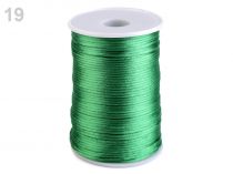 Textillux.sk - produkt Šnúra Ø2mm saténová  - 19 zelená pastelová