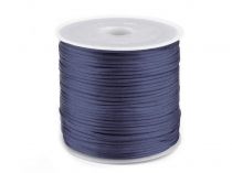 Textillux.sk - produkt Šnúra Ø1mm saténová návin 30m  - 24 modrá tmavá