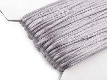 Textillux.sk - produkt Šnúra Ø2mm saténová  - 177 šedá holubia tmavá