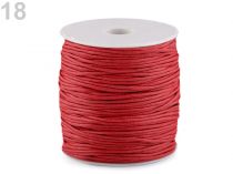 Textillux.sk - produkt Šnúra bavlnená Ø1,5-2 mm voskovaná - 18 červená 