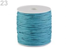Textillux.sk - produkt Šnúra bavlnená Ø1,5-2 mm voskovaná - 23 (069) modrá tyrkys.