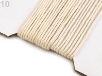 Textillux.sk - produkt Šnúra bavlnená Ø2 mm voskovaná - 10 ecru