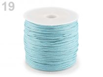 Textillux.sk - produkt Šnúra bavlnená Ø0,8 mm voskovaná - 19 modrá nezábudková
