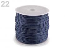 Textillux.sk - produkt Šnúra bavlnená Ø0,8 mm voskovaná - 22 modrá tm. tmavá