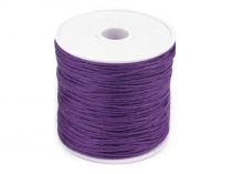 Textillux.sk - produkt Šnúra bavlnená Ø1 mm voskovaná - 50 fialová orchidej