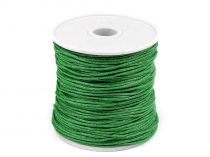 Textillux.sk - produkt Šnúra bavlnená Ø1 mm voskovaná - 54 zelená irská