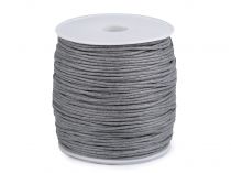 Textillux.sk - produkt Šnúra bavlnená Ø1,5-2 mm voskovaná - 31 šedá