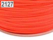 Textillux.sk - produkt Šnúra PES Ø4mm - 2127 Vermillion Orange neon