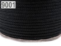 Textillux.sk - produkt Šnúra PES Ø4mm - 9001 čierna