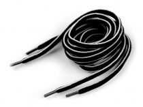 Textillux.sk - produkt Šnúrky do topánok, tenisiek, mikín dĺžka 120 cm - 1 čierna biela
