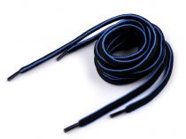 Textillux.sk - produkt Šnúrky do topánok, tenisiek, mikín dĺžka 120 cm - 3 čierna modrá