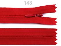 Textillux.sk - produkt Špirálový zips krytý 3 mm nedeliteľný 30 cm - 148 červená