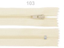 Textillux.sk - produkt Špirálový zips šírka 3 mm dĺžka 12 cm autolock - 103 krémová najsvetl