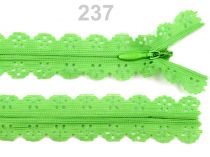 Textillux.sk - produkt Špirálový zips šírka 3 mm dĺžka 16 cm čipkový - 237 Jasmine Green