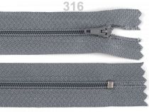 Textillux.sk - produkt Špirálový zips šírka 3 mm dĺžka 18 cm - 316 šedá