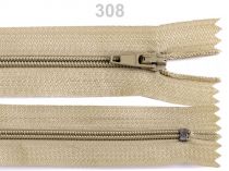 Textillux.sk - produkt Špirálový zips šírka 3 mm dĺžka 18 cm autolock - 308 hnedá prírodná