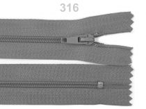 Textillux.sk - produkt Špirálový zips šírka 3 mm dĺžka 20 cm autolock - 316 šedá