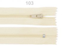 Textillux.sk - produkt Špirálový zips šírka 3 mm dĺžka 20 cm autolock - 103 krémová najsvetl