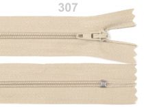 Textillux.sk - produkt Špirálový zips šírka 3 mm dĺžka 22 cm - 307 Biscotti