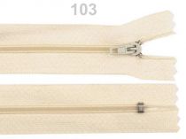 Textillux.sk - produkt Špirálový zips šírka 3 mm dĺžka 30 cm - 103 krémová najsvetl