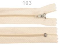 Textillux.sk - produkt Špirálový zips šírka 3 mm dĺžka 35 cm - 103 krémová najsvetl