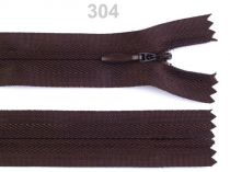 Textillux.sk - produkt Špirálový zips skrytý šírka 3 mm dĺžka 18 cm - 304 Chocolate Brown