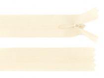 Textillux.sk - produkt Špirálový zips skrytý šírka 3 mm dĺžka 30 cm dederon - 103 krémová svetlá