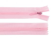 Textillux.sk - produkt Špirálový zips skrytý šírka 3 mm dĺžka 30 cm dederon - 133 ružová svetlá