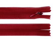 Textillux.sk - produkt Špirálový zips skrytý šírka 3 mm dĺžka 30 cm dederon - 178 bordó