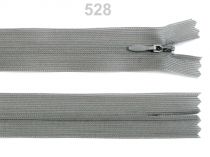 Textillux.sk - produkt Špirálový zips skrytý šírka 3 mm dĺžka 40 cm dederon - 528 šedá perlovo